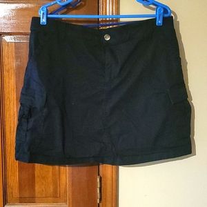 Lee regular fit skort cargo pockets black wore once 18 medium